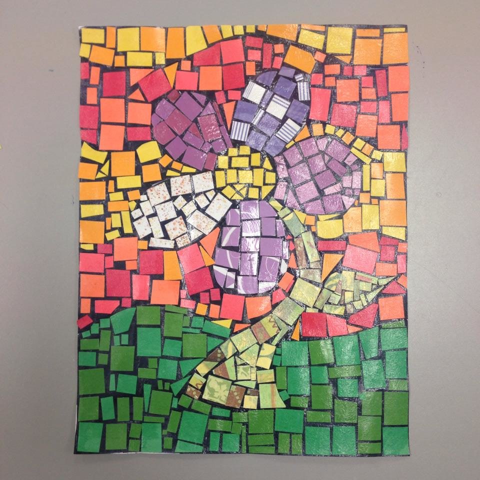 Картинки мозаики на бумаге
