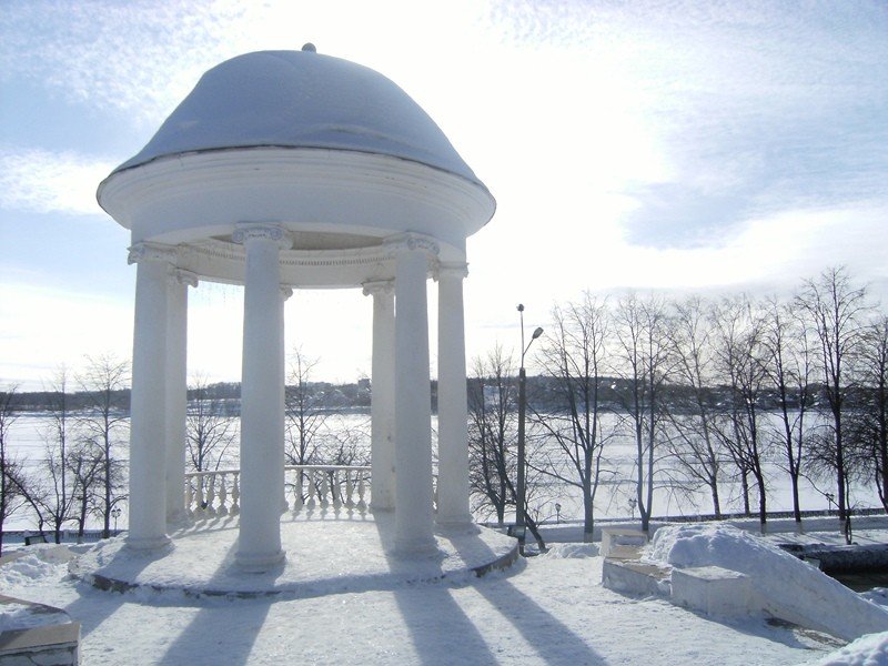 беседка островского кострома зимняя фото