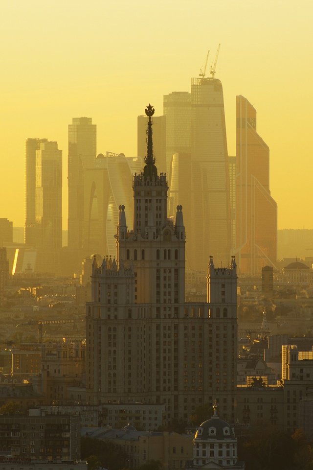 панорама москвы фото