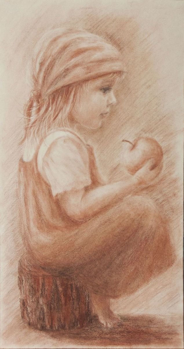 сангина рисунки фото
