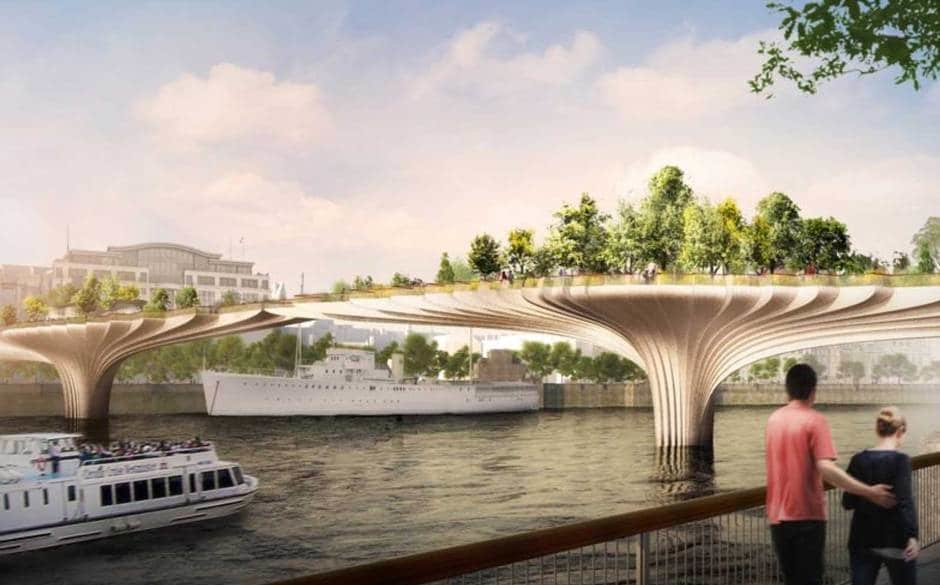garden bridge (лондон, великобритания) фото