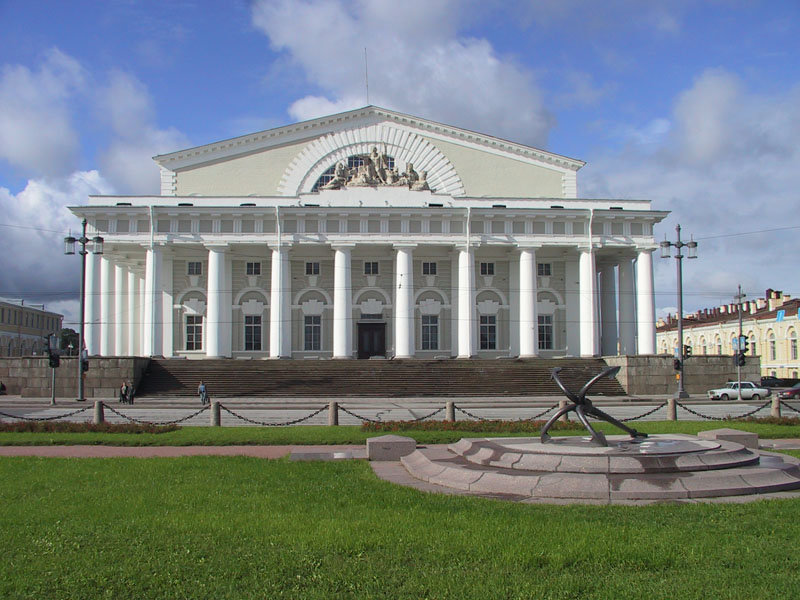 здание биржи в санкт петербурге фото