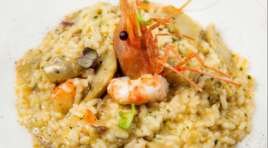 ризотто с морепродуктами фото