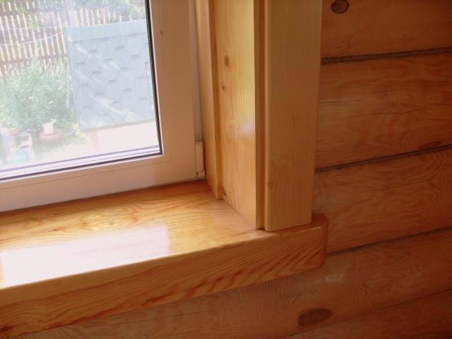 отделка окна внутри деревянного дома своими руками