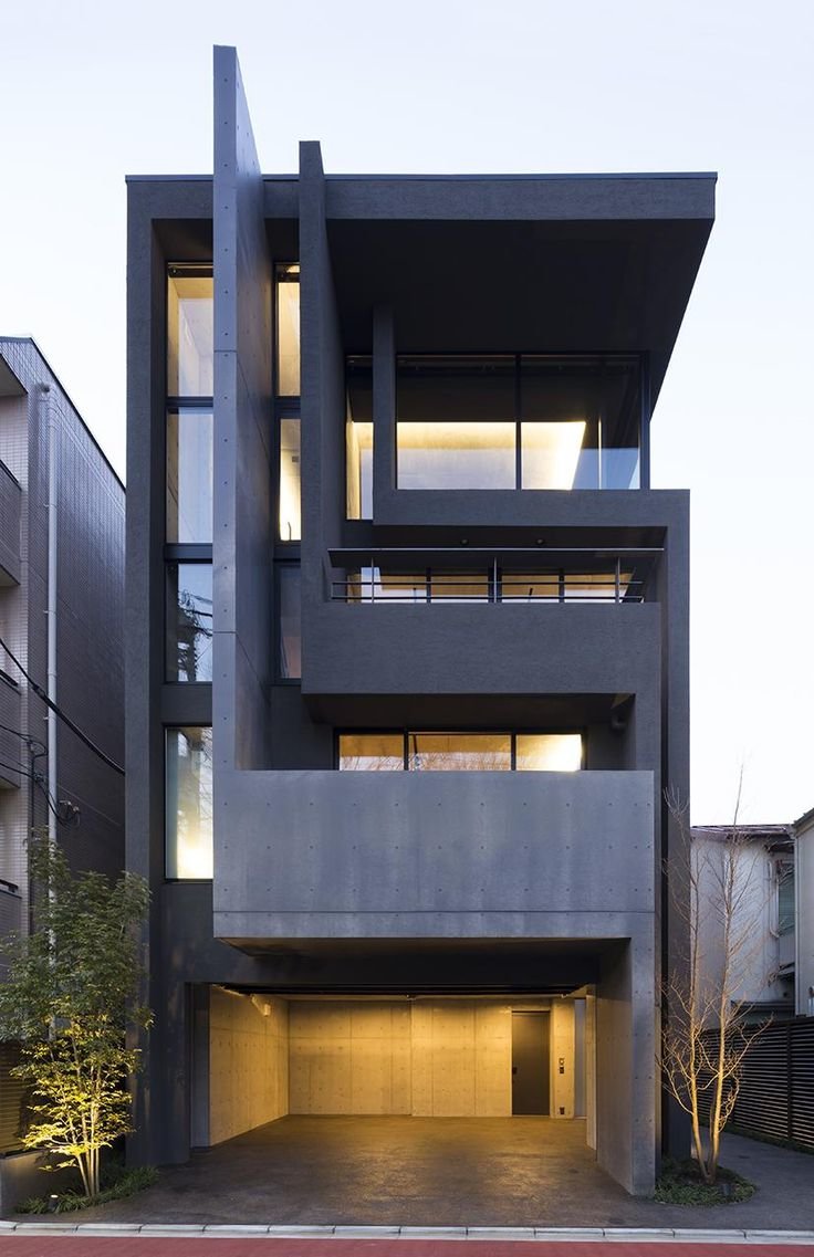 узкий дом фото
