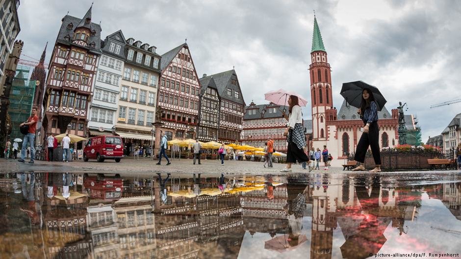 дождь в германии фото