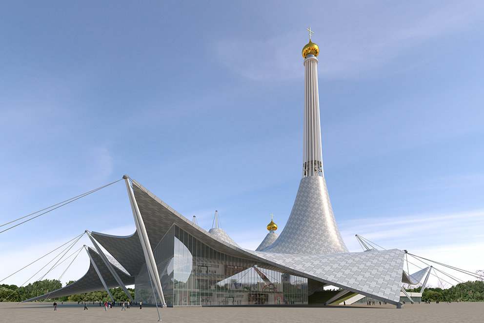 екатеринбург телебашня храм фото