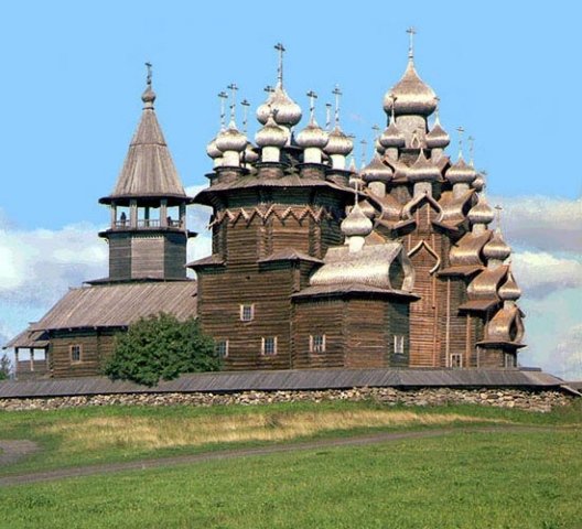 кижи деревянная церковь 17 века фото