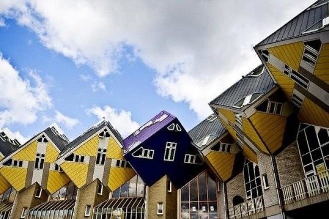 кубические здания роттердам нидерланды фото