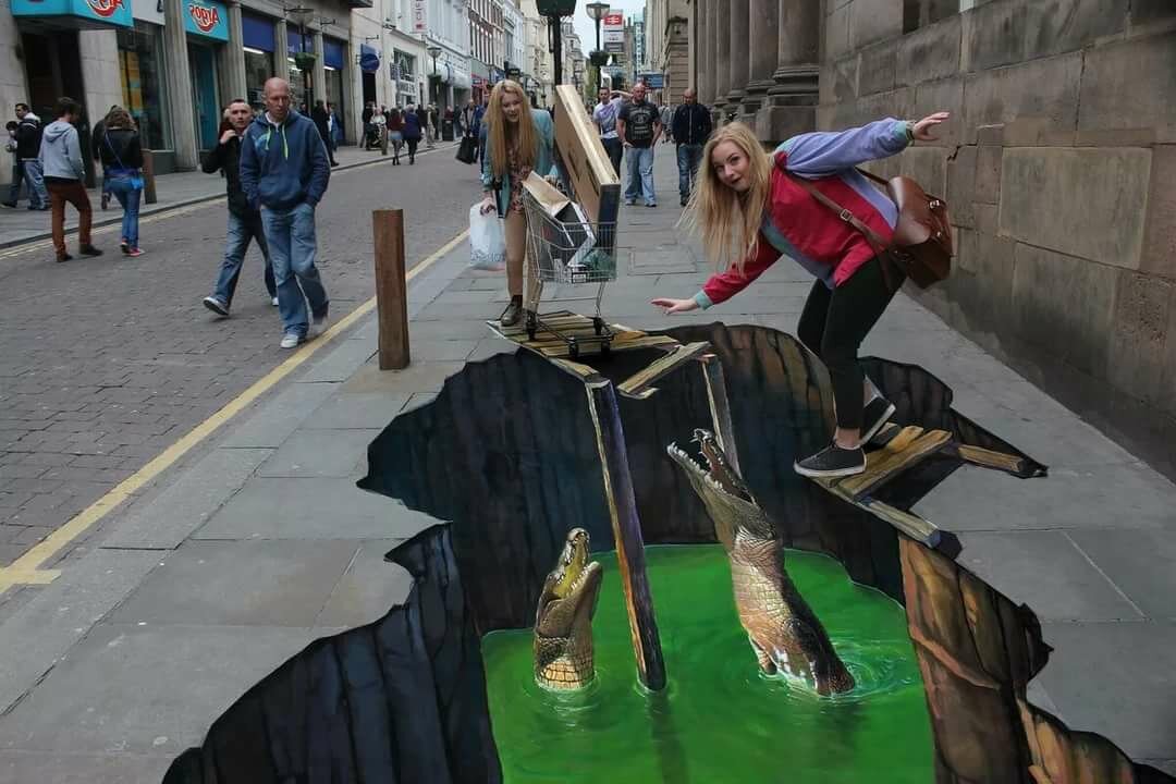 стрит арт 3д рисунки фото