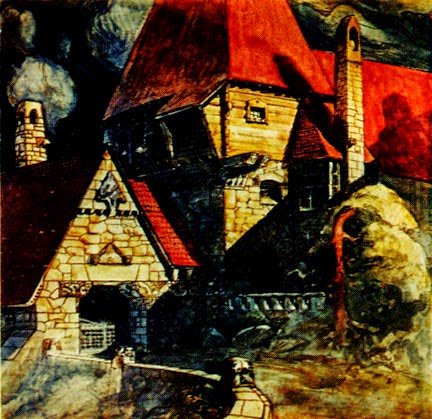 н. к. рерих, «город строят» (1902) фото