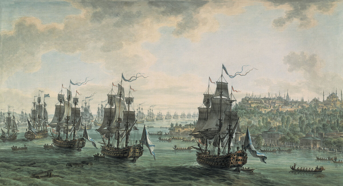 эскадра адмирала ушакова в босфоре художник м.иванов 1799 г фото