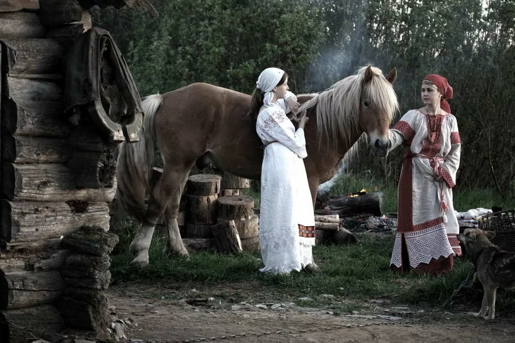 деревенская фотосессия на лошади фото
