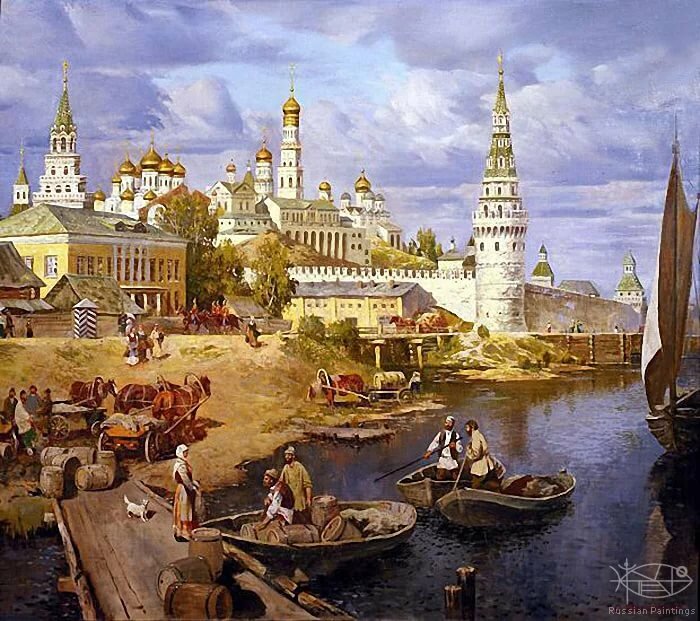 белокаменный кремль картина фото