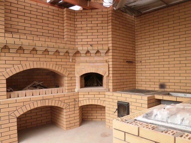 барбекю комплекс мангал тандыр помпейская печь фото
