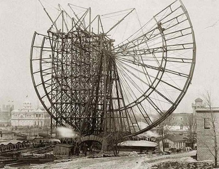 колесо обозрения ферриса, 1893 фото