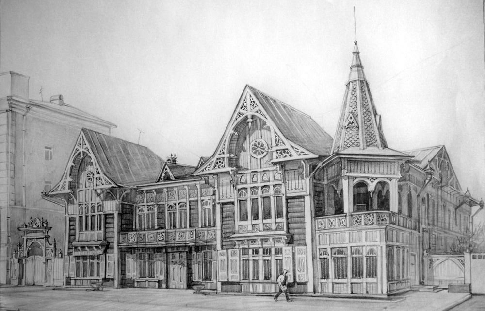 архитектура лыгина зарисовки томск фото