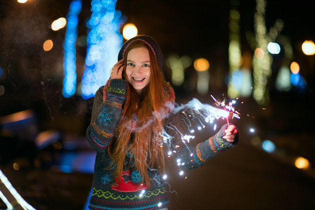 фотосессия с гирляндой фото