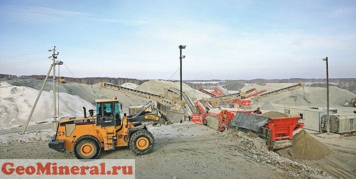 щебень карьер фото