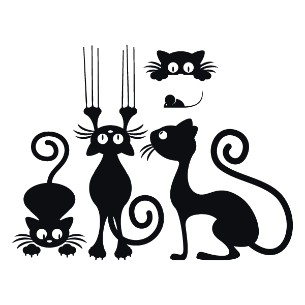 Картинки для трафаретов кошки