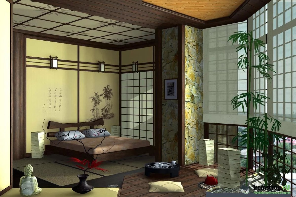 дизайн японской комнаты