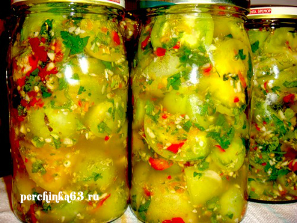 зелёные помидоры на зиму по армянски фото