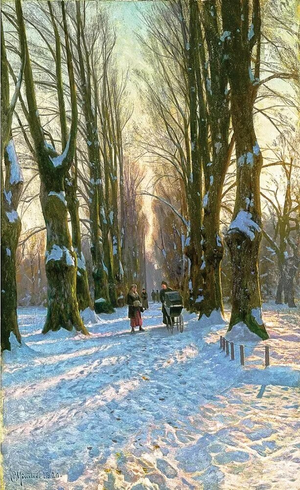 грабарь мартовский снег картина фото
