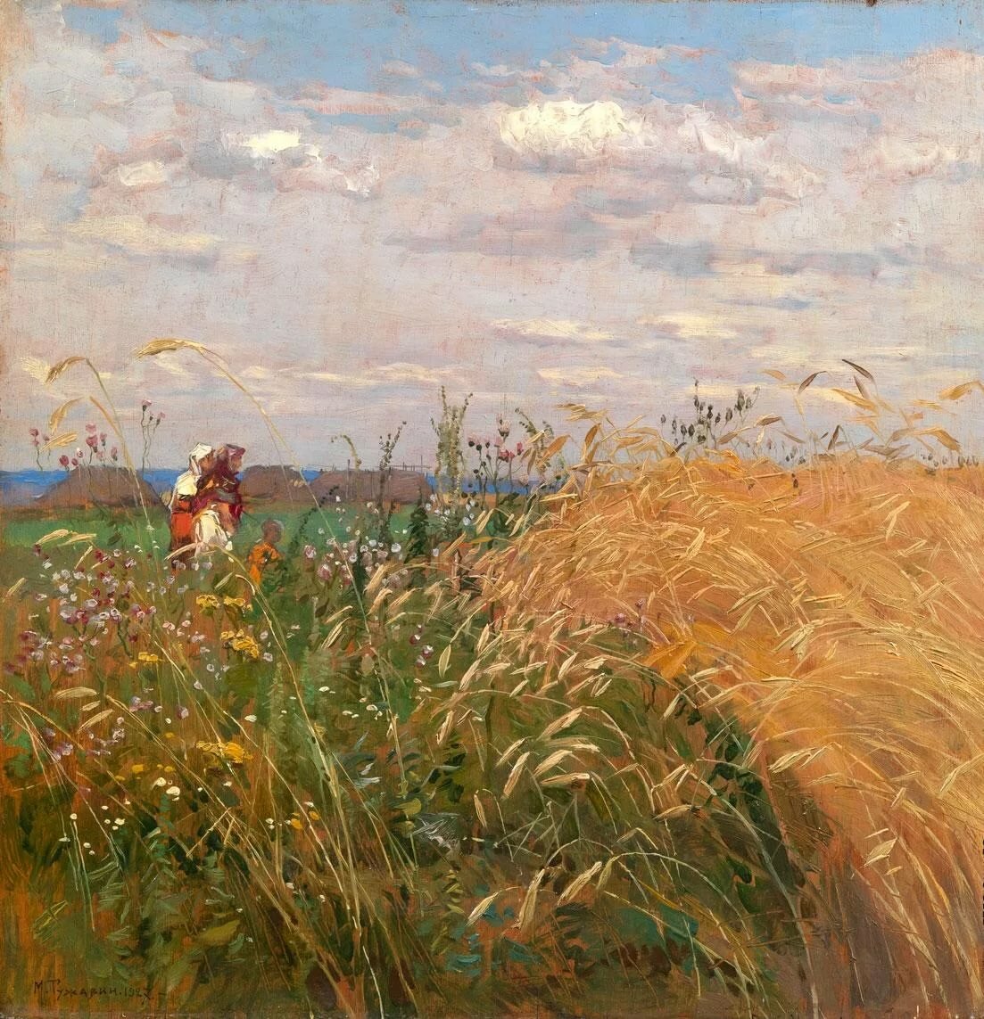 картина маслом рожь фото
