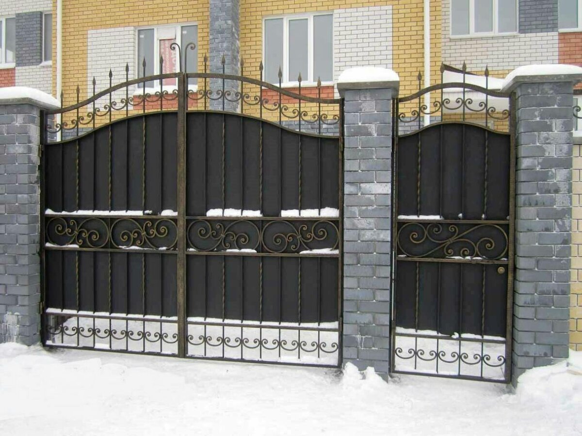 кованые ворота фото