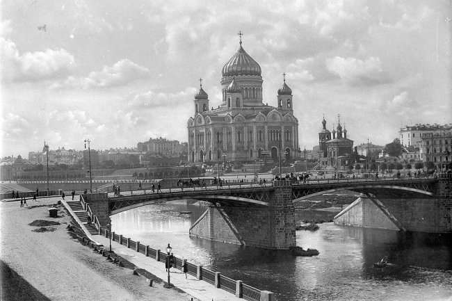 храм христа спасителя в москве старые фото