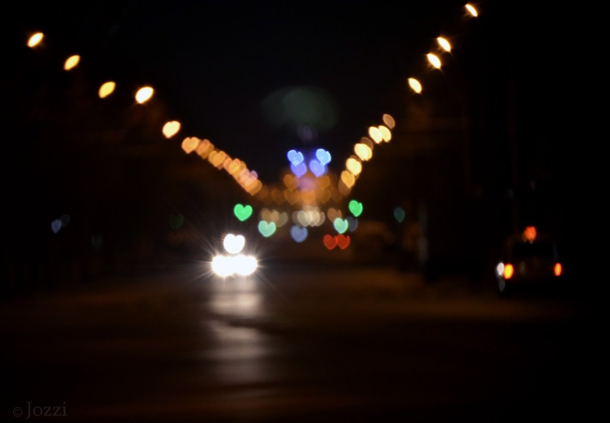 ночная дорога размытая фото