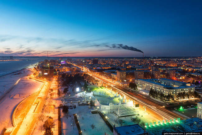 ночной благовещенск фото