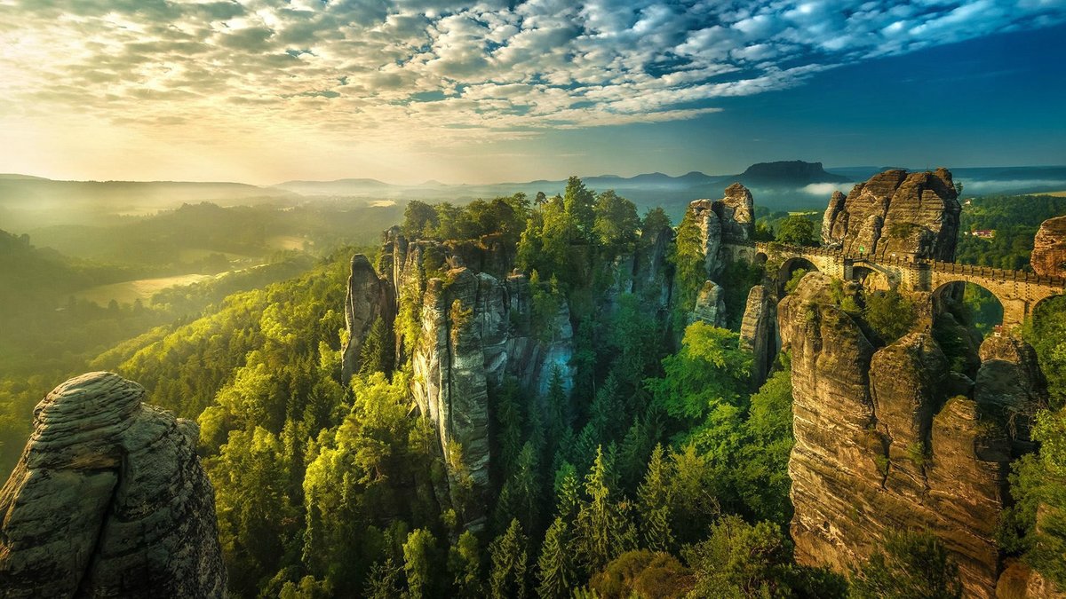 саксонская швейцария национальный парк фото