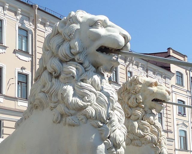 львиный мост в санкт петербурге фото
