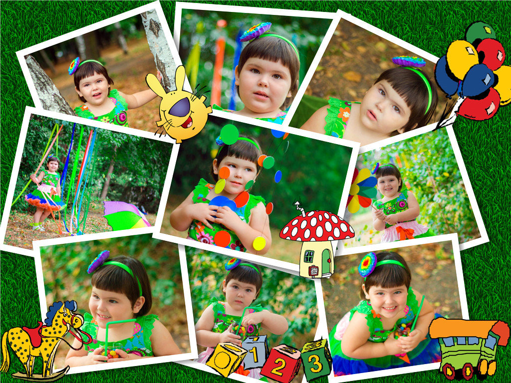 Картинка коллажа детского