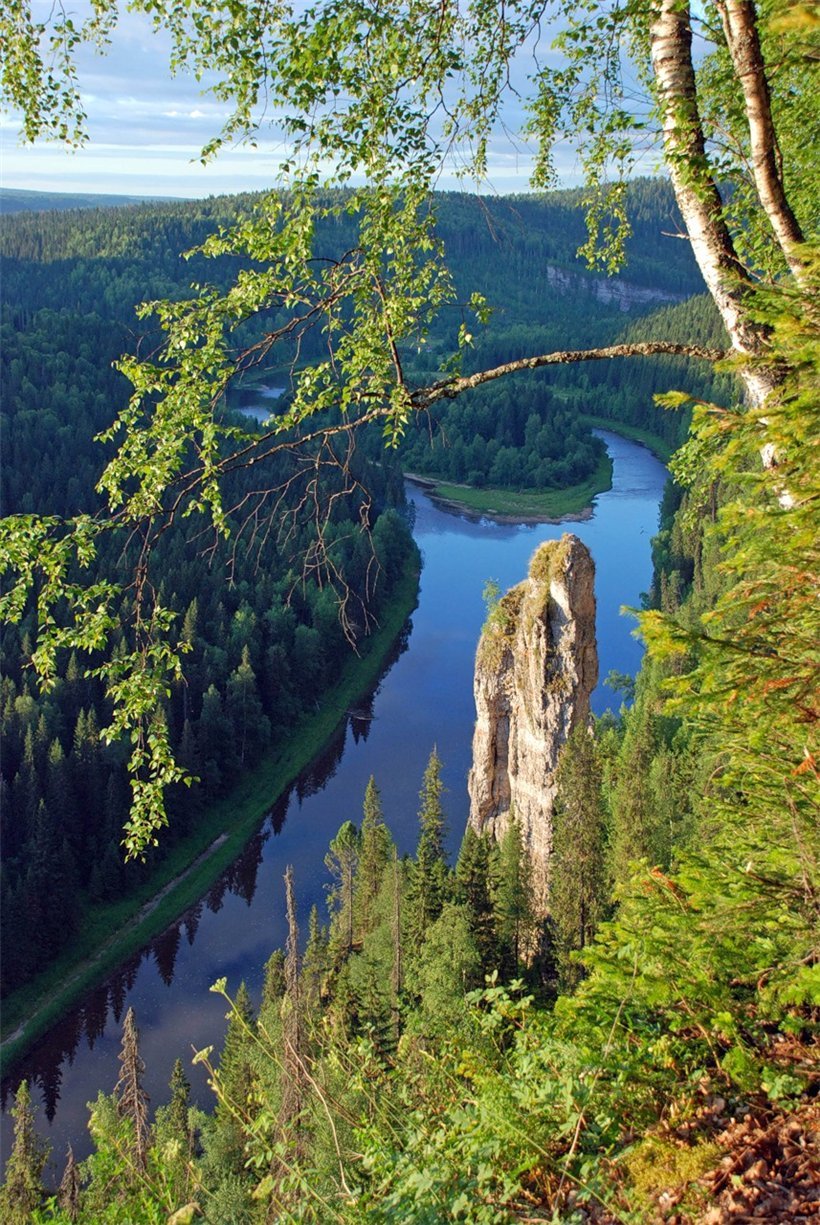 усьвинские столбы, пермский край, россия фото