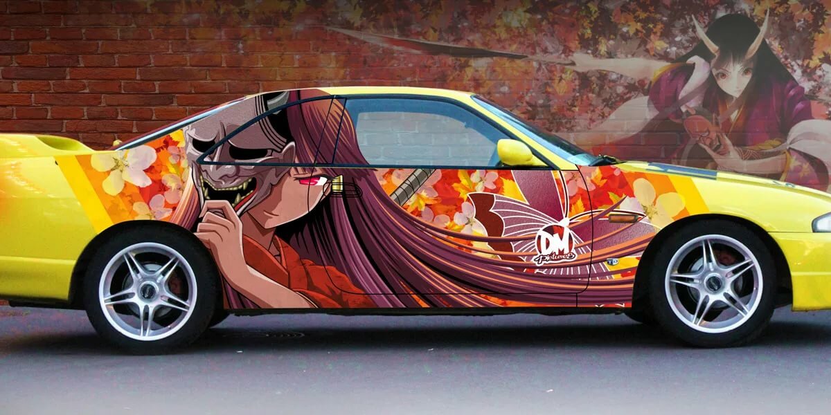 Теги. винил на машину картинки. машины с аниме аэрографией. otaku car itash...