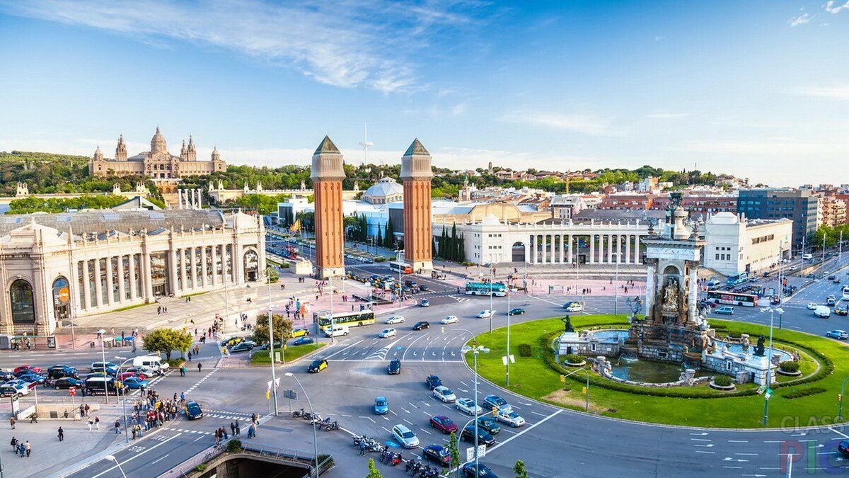 барселона площадь города фото