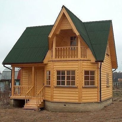 дачный дом из бруса под ключ фото