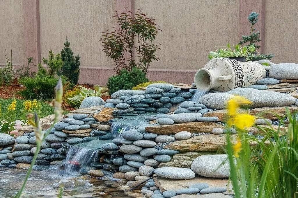 сухой ручей из камней фото