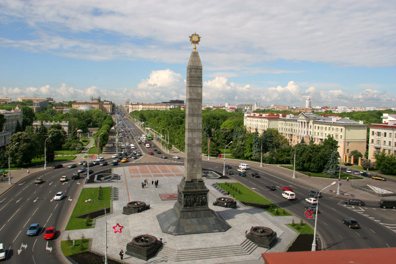 площадь победы в минске фото
