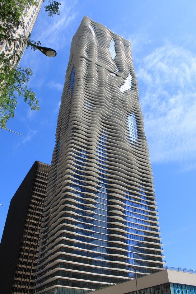 aqua tower, чикаго фото