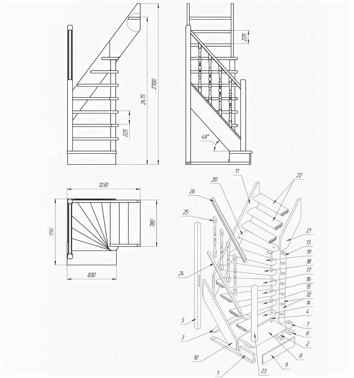 Как построить лестницу forest - 97 фото