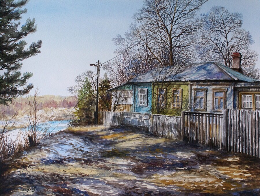 художник сергей дорофеев картины деревня фото