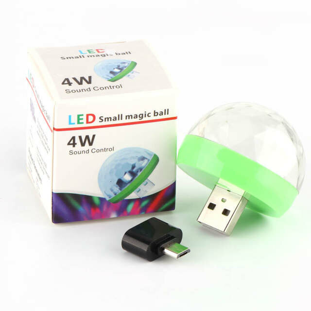 led small magic ball sound control фото
