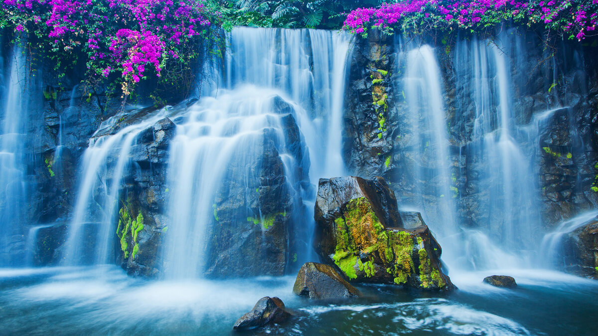 красивый водопад фото