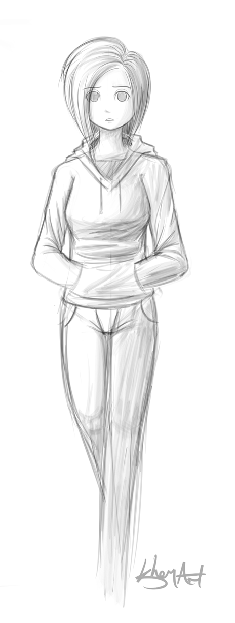 Как нарисовать человека в полный рост девушку в одежде легко и красиво карандашом с лицом