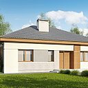 проекты одноэтажных домов из кирпича с гаражом фото
