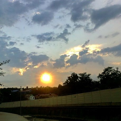 вечер солнце гроза фото