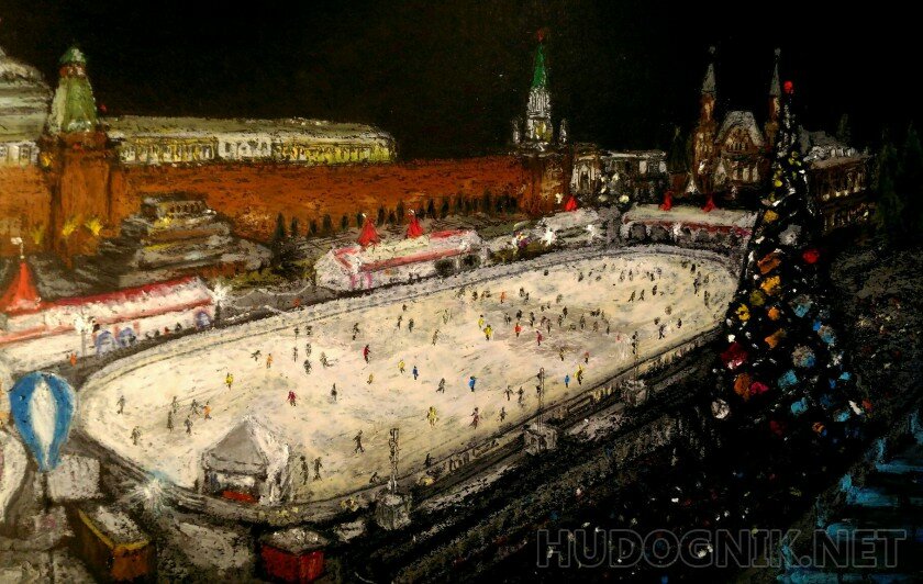 гум-каток на красной площади фото